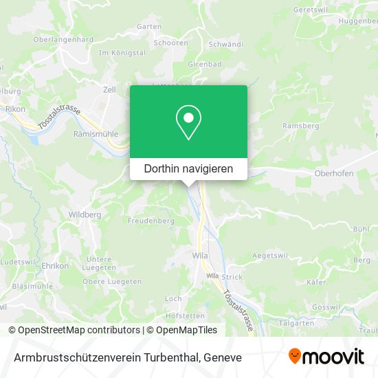 Armbrustschützenverein Turbenthal Karte