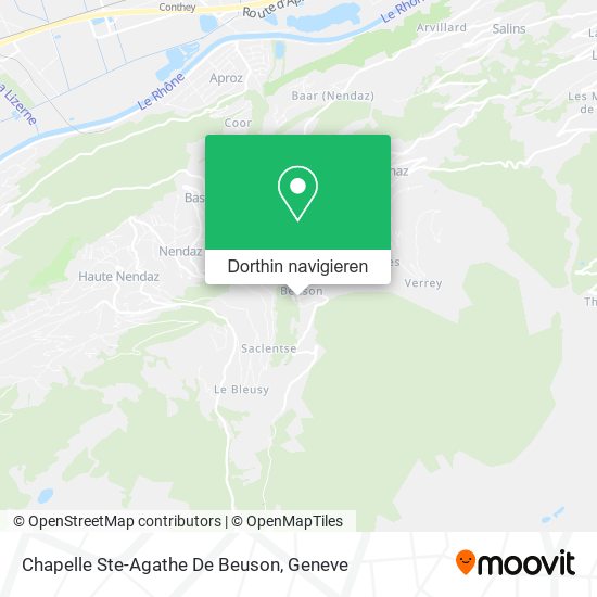 Chapelle Ste-Agathe De Beuson Karte