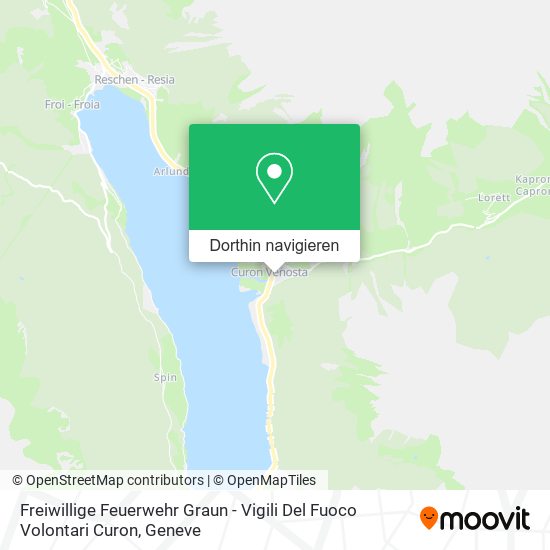 Freiwillige Feuerwehr Graun - Vigili Del Fuoco Volontari Curon Karte