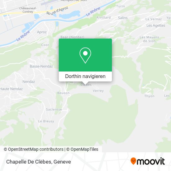 Chapelle De Clèbes Karte
