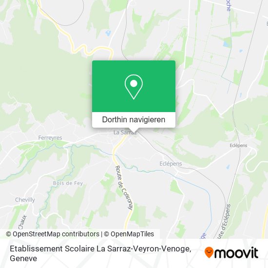 Etablissement Scolaire La Sarraz-Veyron-Venoge Karte