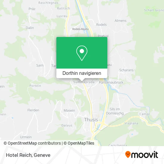 Hotel Reich Karte