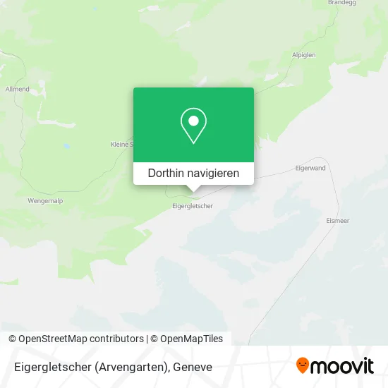 Eigergletscher (Arvengarten) Karte