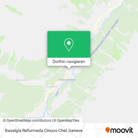 Baselgia Refurmeda Cinuos-Chel Karte
