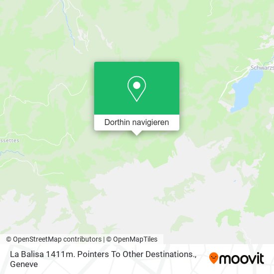 La Balisa 1411m. 
Pointers To Other Destinations. Karte