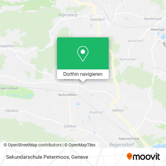 Sekundarschule Petermoos Karte