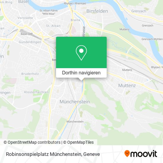 Robinsonspielplatz Münchenstein Karte