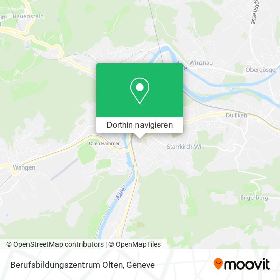 Berufsbildungszentrum Olten Karte