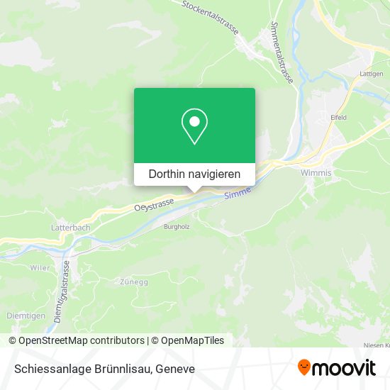Schiessanlage Brünnlisau Karte