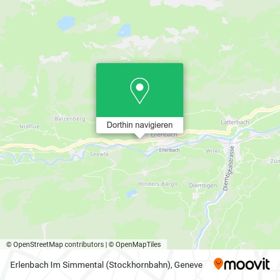 Erlenbach Im Simmental (Stockhornbahn) Karte