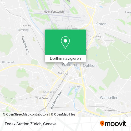 Fedex Station Zürich Karte