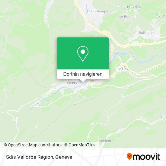 Sdis Vallorbe Région Karte