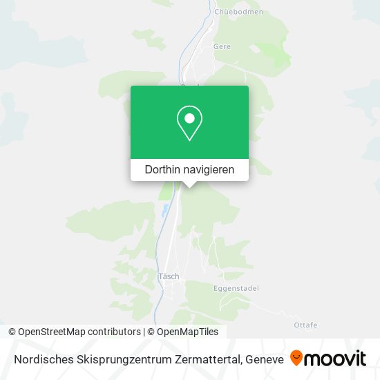 Nordisches Skisprungzentrum Zermattertal Karte