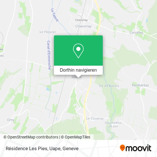 Résidence Les Pies, Uape Karte