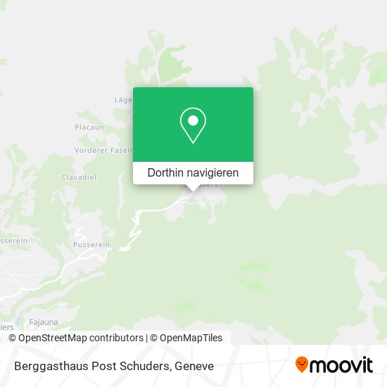 Berggasthaus Post Schuders Karte