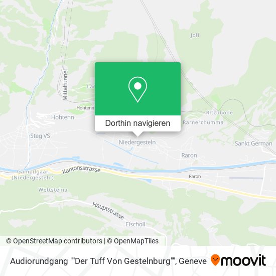 Audiorundgang ""Der Tuff Von Gestelnburg"" Karte