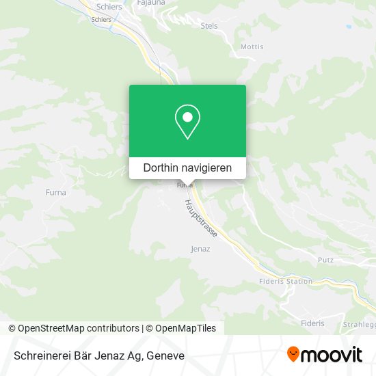 Schreinerei Bär Jenaz Ag Karte