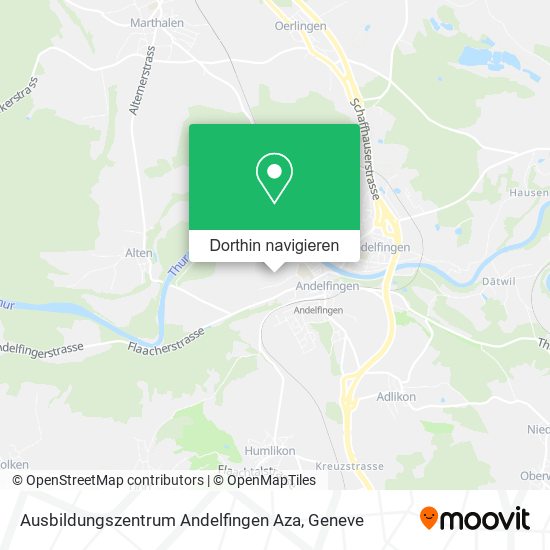 Ausbildungszentrum Andelfingen Aza Karte
