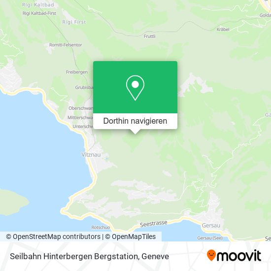 Seilbahn Hinterbergen Bergstation Karte