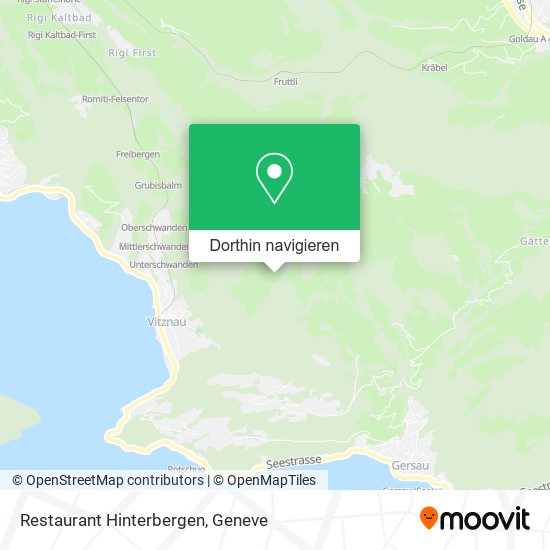 Restaurant Hinterbergen Karte