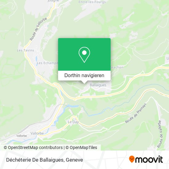 Déchéterie De Ballaigues Karte