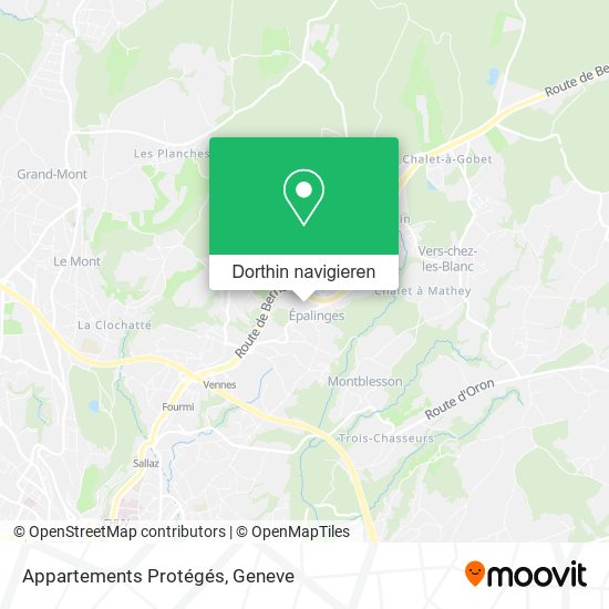 Appartements Protégés Karte