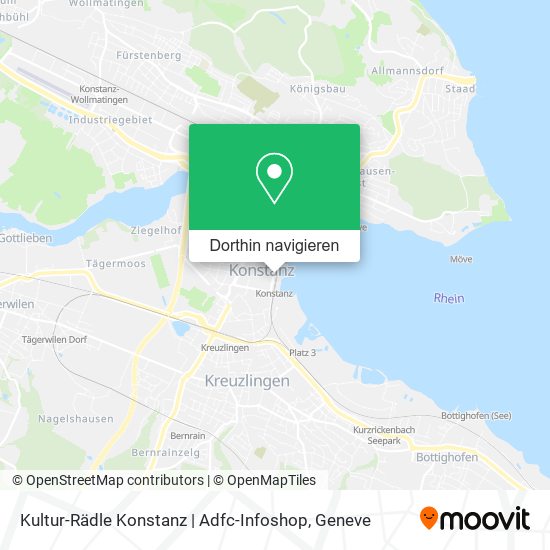 Kultur-Rädle Konstanz | Adfc-Infoshop Karte