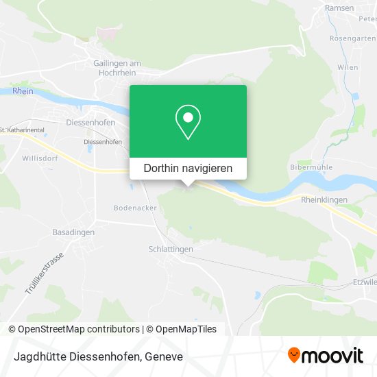 Jagdhütte Diessenhofen Karte
