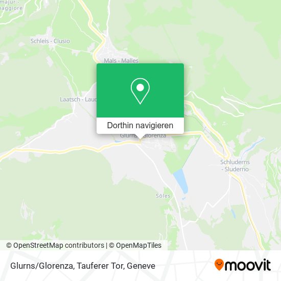 Glurns/Glorenza, Tauferer Tor Karte