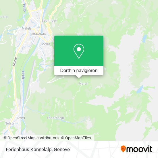 Ferienhaus Kännelalp Karte