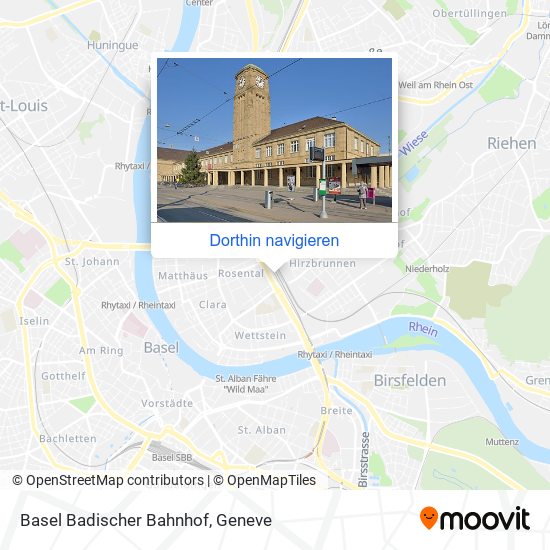 Basel Badischer Bahnhof Karte