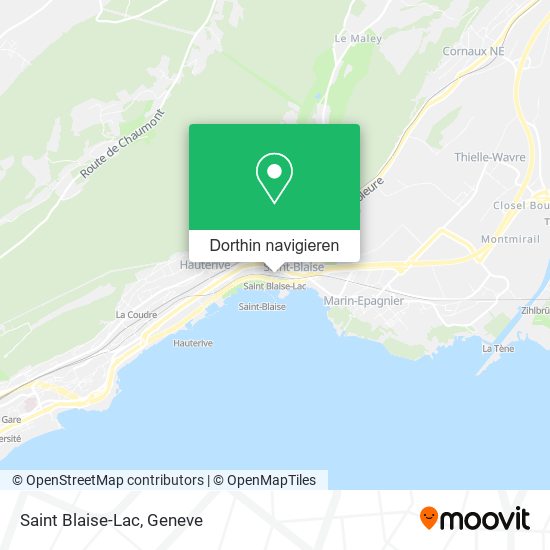 Saint Blaise-Lac Karte
