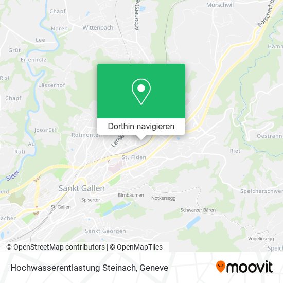 Hochwasserentlastung Steinach Karte