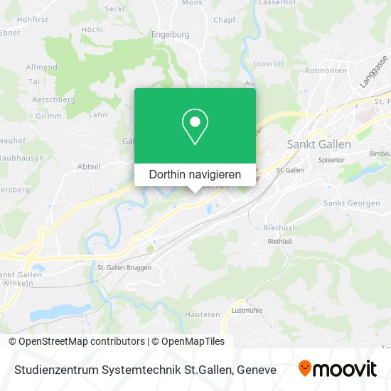 Studienzentrum Systemtechnik St.Gallen Karte
