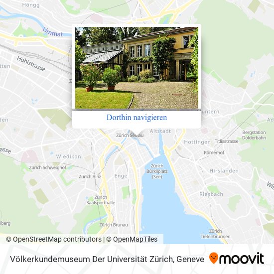 Völkerkundemuseum Der Universität Zürich Karte