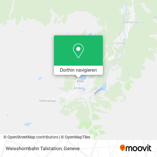 Weisshornbahn Talstation Karte