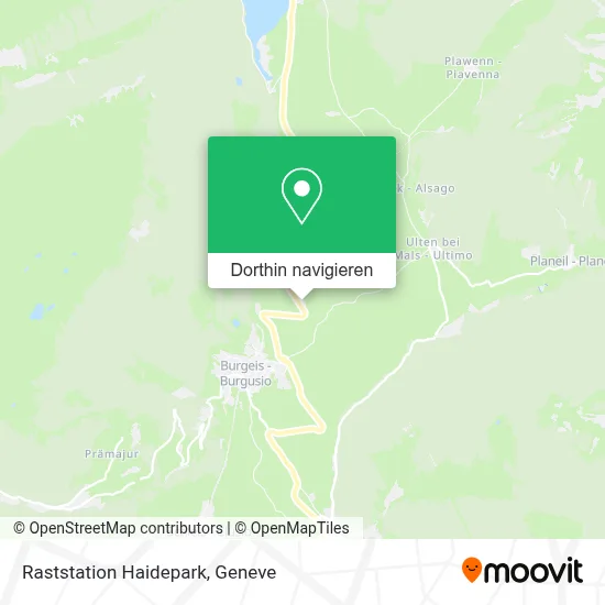 Raststation Haidepark Karte
