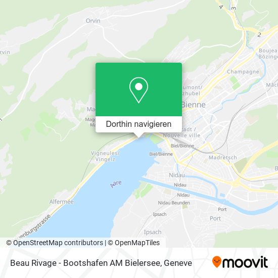 Beau Rivage - Bootshafen AM Bielersee Karte