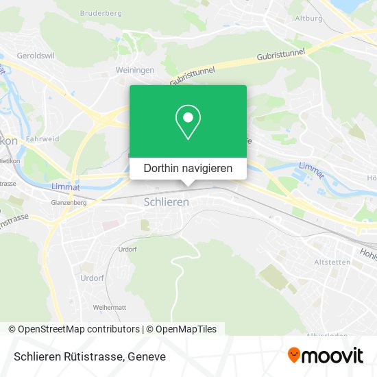 Schlieren Rütistrasse Karte