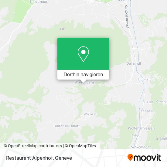Restaurant Alpenhof Karte