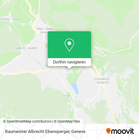 Baumeister Albrecht Ebensperger Karte