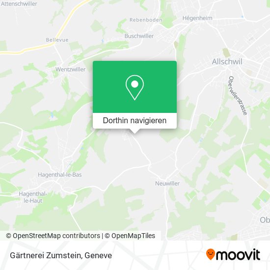 Gärtnerei Zumstein Karte