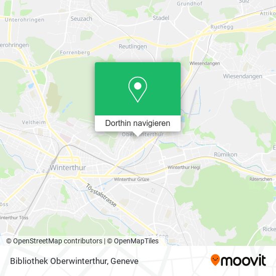 Bibliothek Oberwinterthur Karte