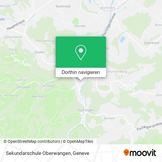 Sekundarschule Oberwangen Karte