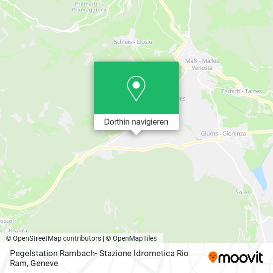 Pegelstation Rambach- Stazione Idrometica Rio Ram Karte