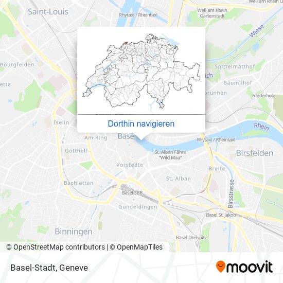 Basel-Stadt Karte