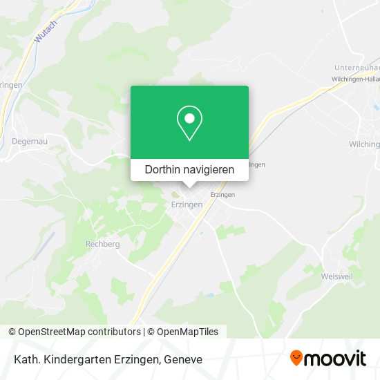 Kath. Kindergarten Erzingen Karte
