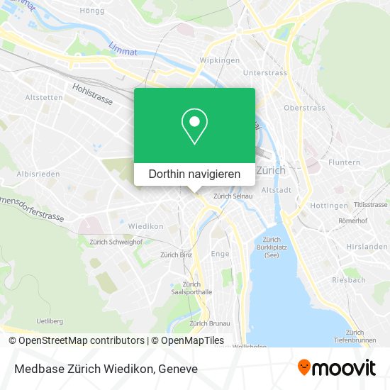 Medbase Zürich Wiedikon Karte
