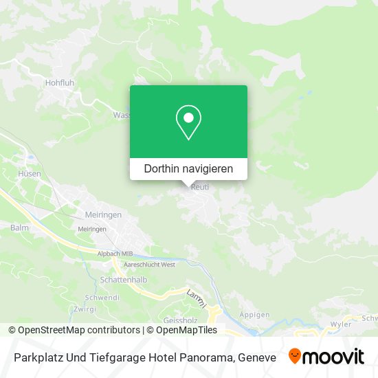 Parkplatz Und Tiefgarage Hotel Panorama Karte
