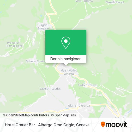 Hotel Grauer Bär - Albergo Orso Grigio Karte